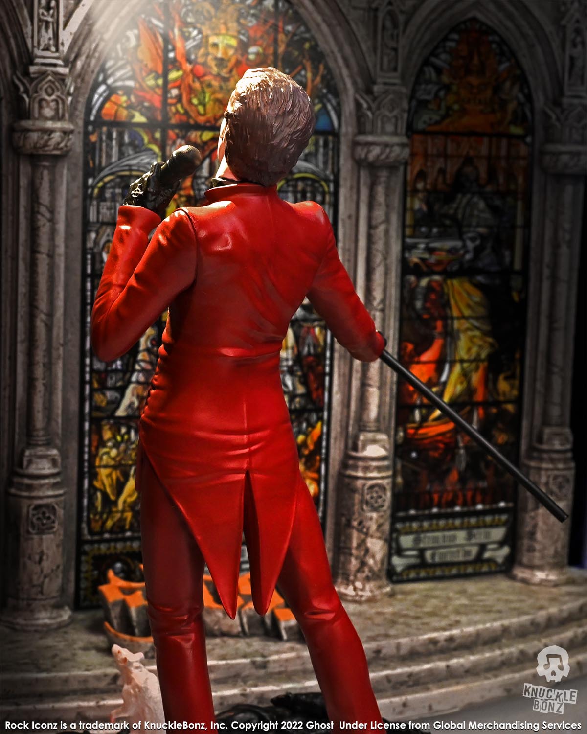 Ghost Cardinal Copia Red Tuxedo (Variant) KnuckleBonz Statue